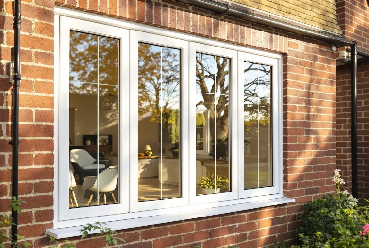 Châssis PVC blanc installés sur une maison contemporaine dans le Brabant wallon — qualité et prix compétitif